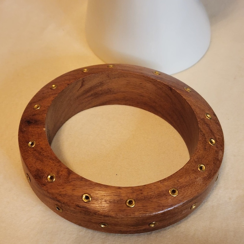 Wooden Riveted Bracelet